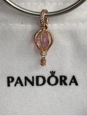 Pandora Dangle Ballon Rose Gold Charm ALE MET